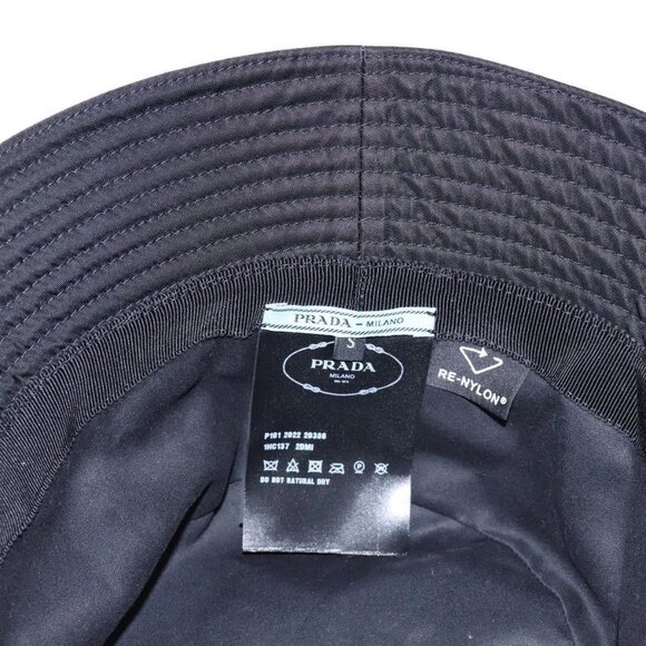 PRADA Bucket Hat Nylon S Black Auth 127060 - Picture 10 of 14